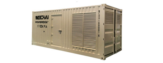 Сертификат CE 550 KVA-1500 KVA Низкий уровень шума / квадратный генератор кабины